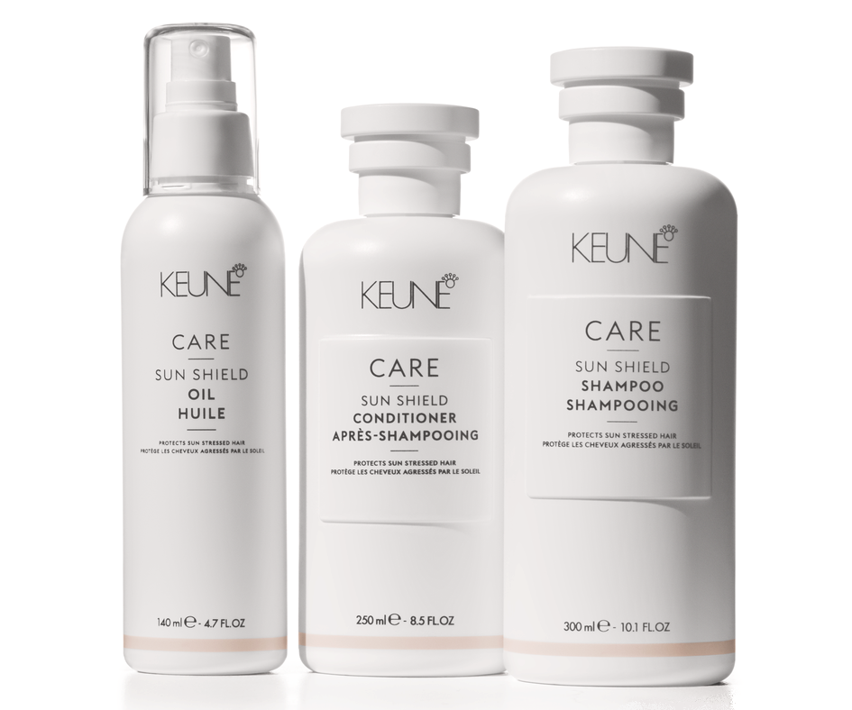 Набор из 3-х средств для защиты волос от солнца KEUNE CARE SUN SHIELD (Шампунь + Кондиционер + Масло) по специальной цене Набор из 3-х средств для защиты волос от солнца KEUNE CARE SUN SHIELD (Шампунь + Кондиционер + Масло) по специальной цене
